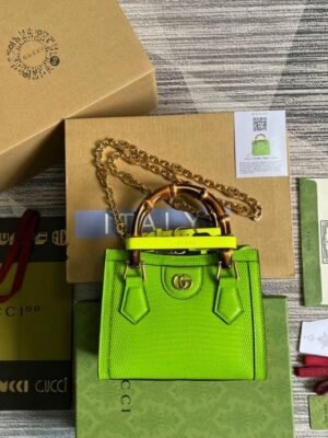 gg Lizard Mini Tote Bag Yellow For Women, Women’s Bags 7.9in/20cm gg