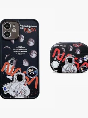 Limited Black Astronaut Phone & AirPods Case | 2-Pack