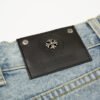 CHROME HEARTS CROSS PATCH JEANS VINTAGE BLUE
