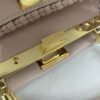 FI Peekaboo Mini Pale Pink Braided Bag For Woman 18cm/7in