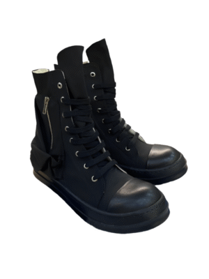 Rick Owens High-Top Nylon Boots - All Black