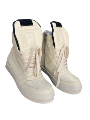 Rick Owens Geobasket Sneakers - Cream