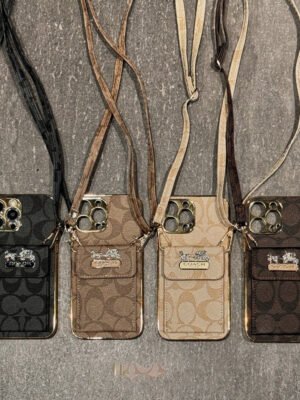 Coa Card Bag Leather Chain iPhone Case