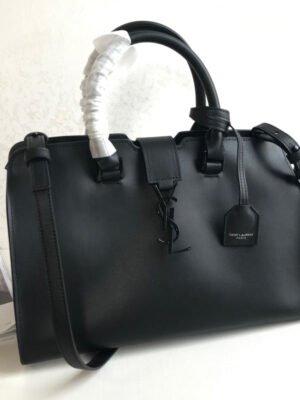 YSSL Monogram Cabas Small Black For Women 12in/31cm YSL