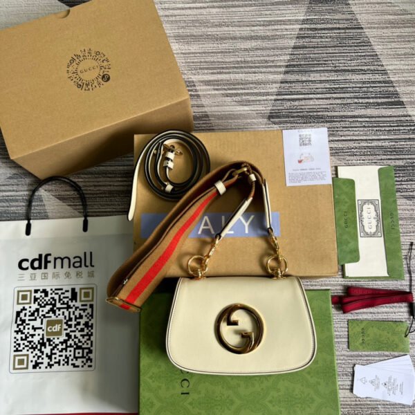 gg Blondie Mini Bag White For Women, Women’s Bags 8.7in/22cm gg? ?698643 UXXAG 9161