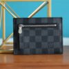 LV ID Card Holder Damier Graphite Canvas Black For Men, Wallet 13cm LV N60378
