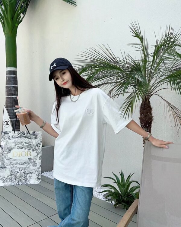 6cf44192 Dior Double D Logo T-Shirt (White)
