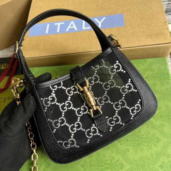 gg Jackie 1961 Mini Shoulder Bag Black For Women, Women’s Bags 7.5in/19cm gg