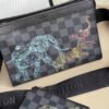 6de9c5da LV Gaston Wearable Wallet Damier Graphite For Men, Bags, Shoulder And Crossbody Bags 8.7in/22cm LV N64608