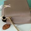 LV Capucines MM Taurillon Smokey Brown Green/ Creme/ Pink For Women, Women¡¯s Bags, Shoulder And Crossbody Bags 12.4in/31.5cm LV M59516