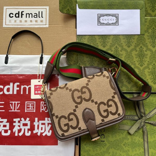 gg Jumbo gg Canvas Shoulder Bag Beige And Multicolor For Women, Women’s Bags 7.8in/20cm gg? ???699438 UKMDG 2570