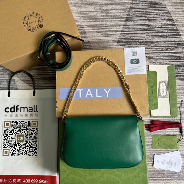 gg Blondie Shoulder Bag Green For Women, Women’s Bags 11in/28cm gg?