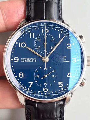 PORTUGIESER CHRONOGRAPH EDITION 150 YEARS IW371601 YL FACTORY BLUE DIAL