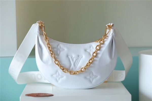 6f71a21c LV Over The Moon Bag Handbags For Women In Snow White 10.8in/28cm LV M59959