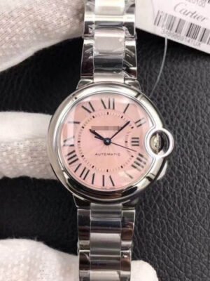 BALLON BLEU DE  33MM W6920041 V6 FACTORY STAINLESS STEEL PINK DIAL