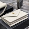 YSSL Gaby Satchel Bag In White With Gold Toned Hardware For Women 10.2in/26cm YSl 6688631EL079207