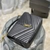 YSSL College Large Chain Bag Black With Gold Hardware For Women 12.6in/32cm YSL 600278BRM071000