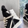 Rick Owens Geobasket Sneakers - Black Pony Hair