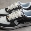 BAPE STA Low-Top Sneakers with Black Snakeskin Pattern