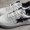 BAPE STA Low-Top White and Black Sneakers