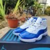 JORDAN 11 Blue and White