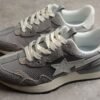 BAPE STA Runner Sneakers in Grey and White