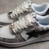 BAPE STA Low-Top Sneakers with Snakeskin Pattern