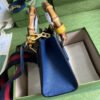 gg Diana Mini Tote Bag Canvas Lining Blue For Women 7.9in/20cm gg 702732 U3ZDT 4862