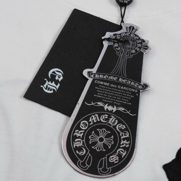 715d423b CHROME HEARTS BLACK CROSS T-SHIRT WHITE
