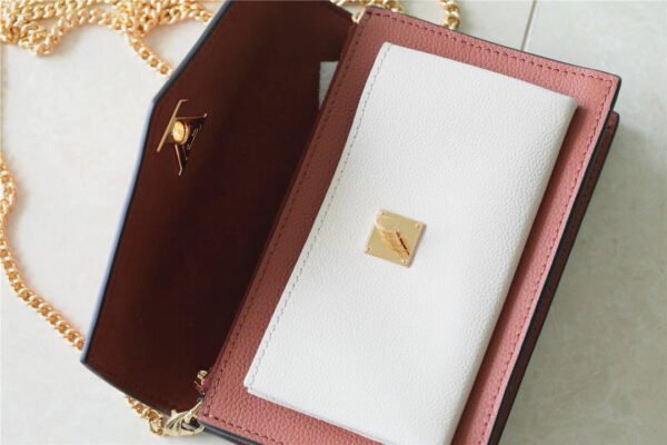 LV Mylockme Chain Pochette Brown / Quartz White For Women,  Shoulder and Crossbody Bags 7.5in/19cm LV?