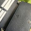 gg Horsebit 1955 Wallet With Chain Beige And Blue For Women 7.5in/19cm gg