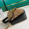 gg Ladies gg Canvas Marmont Mini Top Handle Bag Beige/Ebony Diagonal Matelass¨¦ Original gg Canvas 8.3in/21cm gg 583571 HVKEG 9772