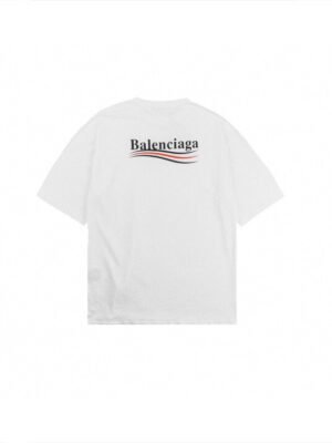 Balenciaga Wave Logo T-Shirt (White)