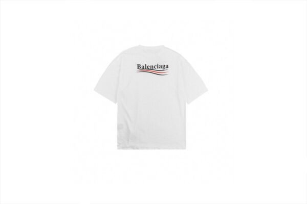 Balenciaga Wave Logo T-Shirt (White)