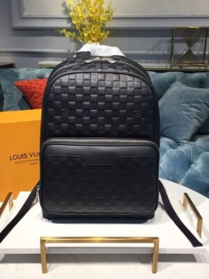 LV Campus Backpack Damier Infini Onyx Silver For Men, Bags 39cm LV N40306