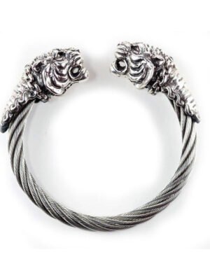 Double G Double Tiger Head Vintage Bracelet