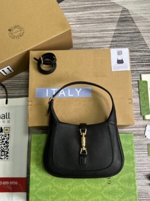 gg Jackie 1961 Small Shoulder Bag Black For Women, Women’s Bags 10.8in/28cm gg ?636709 10O0G 1000