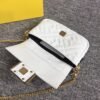 FI Baguette Nappa White For Women, Handbags, Shoulder And Crossbody Bags 7.4in/19cm FF 8BS017A72VF15AO