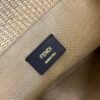 FI Sunshine Medium Beige and Black straw shopper Bag For Woman 31cm/12in 8BH386AKRPF1CBX