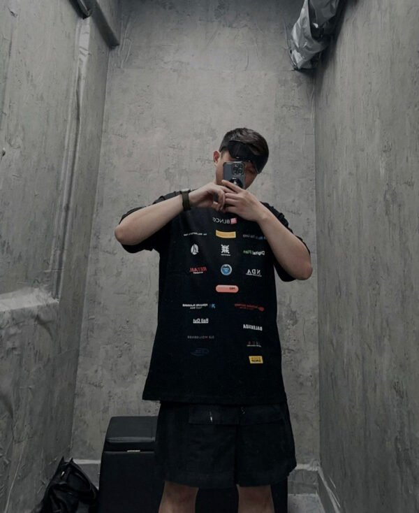 7616b6ce Balenciaga Logo-Print T-Shirt