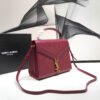 YSSL Cassandra Medium Top Handle Bag In Grain Burgundy For Women 9.6in/24.5cm YSL ?578000BOW0W6475