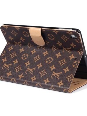 Luxury Canvas Monogram Leather Fresh Summer Theme Pattern Apple iPad case