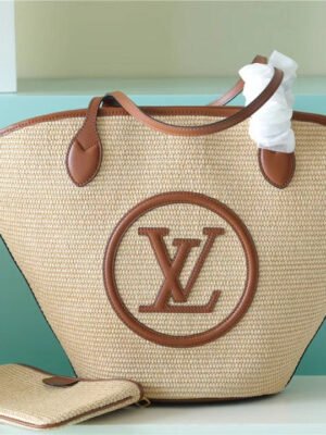 LV Saint Jacques Raffia Caramel Brown For Women,  Shoulder And Crossbody Bags 22.4in/57cm LV M59963