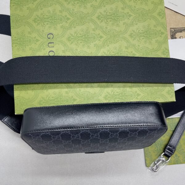 gg Shoulder Bag With Interlocking G Black gg Supreme Canvas For Women? 9.6in/24.5cm gg 703468 92THF 1000