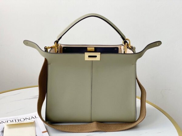 FI Peekaboo X-Lite Tote Medium Beige Bag For Woman 30cm/12in