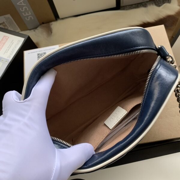 gg Marmont Matelass¨¦ Shoulder Bag Blue For Women 9.5in/24cm gg