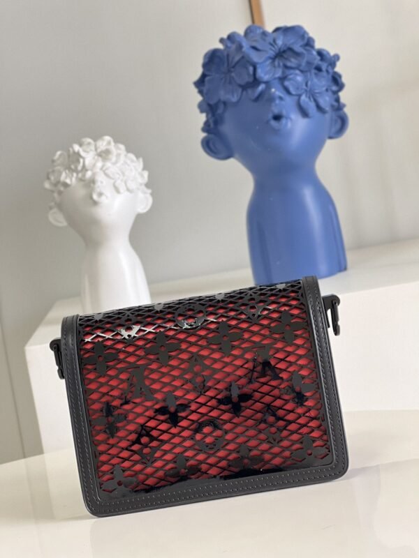 LV Limited Mini Dauphine Bags By Nicolas Ghesqui¨¨re With Monogram Lace Black For Women 20cm LV M20595