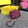 FI Baguette Nappa Purple For Women, Handbags, Shoulder And Crossbody Bags 7.4in/19cm FF 8BS017