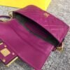 FI Baguette Nappa Purple For Women, Handbags, Shoulder And Crossbody Bags 7.4in/19cm FF 8BS017