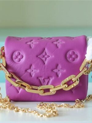 LV Beltbag Coussin Monogram Black For Women, Women’s Handbags, Shoulder And Crossbody Bags 5.1in/13cm LV M81127